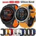 Für Garmin Fenix E 8 7 7X 5 5X Plus GPS 6 6X Pro Solar Quick Fit Silikon Armband