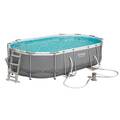 Bestway Schwimmbecken Gartenpool Schwimmbad Swimming Frame Pool Power 10949 L