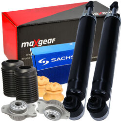 2x MAXGEAR Stoßdämpfer + Service-Kit + Domlager Hinten für BMW F11