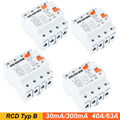 FI Fehlerstromschutzschalter RCD Typ B 40A 63A Wallbox E-Auto Allstromsensitiv