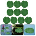  10 Pcs Künstliche Aquarium Pflanzen Teich Künstlicher Lotusblätter