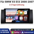 64GB Für BMW 5er E39 X5 E53 E38 Android 13 Autoradio Carplay GPS NAV WIFI BT SWC