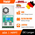 Powmr 60a Solar Ladegerät Controller Mppt Lcd 12v 24v 36v 48v 160v