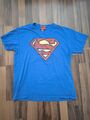 SUPERMAN DC Comics Shirt T-Shirt Elbenwald Gr. XL Blau 