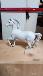 Porzellan Figur Pferd Glasiert Weiß England Royal Dowlton