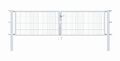 Alberts 646851 Doppeltor Flexo mit Zubehör  feuerverzinkt Breite 300cm Höhe 80cm