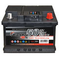 Autobatterie 12V 50Ah BlackMax Starterbatterie ersetzt 36Ah 44Ah 45Ah 47Ah 52Ah