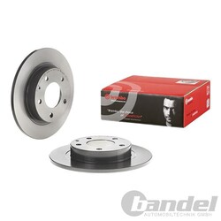2X BREMBO BREMSSCHEIBEN 261mm VOLL HINTEN PASSEND FÜR FORD USA PROBE MAZDA 626