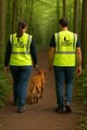 Bedruckte Warnweste Mantrailing Hundesport Hundetraining Hundewarnweste Hund