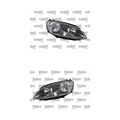 VALEO Scheinwerfer links rechts H7 H15 für VW Golf VII 5G1 BE1 BA5 BV5