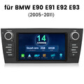 64GB Carplay Autoradio Android 14 GPS NAVI SWC WIFI Für BMW 3er E90 E91 E92 E93