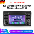Autoradio Carplay Android13 GPS BT DAB+ Für Mercedes Benz ML/GL Klasse W164 X164