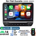 10.1'' Android 14 Autoradio GPS Navi RDS WIFI Für Fiat Ducato 2007-2023 Carplay