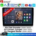 Für Fiat Ducato 2006-2024 DAB+ 8Core 6+128G Android CarPlay Autoradio Navi 4G BT