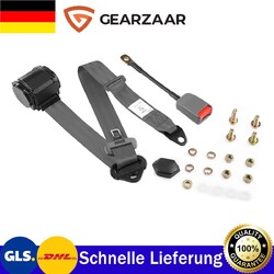 3 punkt gurt Sicherheitsgurt 3730mm Dreipunktgurt Für Audi A3 + E Prüfung Grau