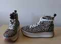 Tamaris High Sneaker*Plateau*Touch it Sohl*schwarz-beige Leo*Canvas*Gr 40 UK 6,5