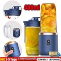 Tragbar Standmixer 400ml Elektrischer Ice Crusher Smoothie Maker Mixer Blender
