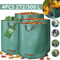 4X Gartensack Säcke Laubsack Gartenabfallbehälter 272/300Liter Gartentasche XXL