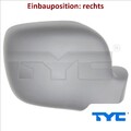 TYC 328-0251-2 Abdeckung für Außenspiegel rechts für Renault 