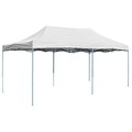  Profi Partyzelt 3x6m Stahl Weiß Pavillon Gartenzelt Faltpavillon Garten vidaXL