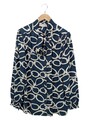 THOM BY THOMAS RATH Blusenshirt Damen Bluse Gr. DE 42 blau-weiß Casual-Look