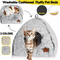 Haustier Katzenbett Haus Bett Katzenhöhle Warm Hunde Katzen Höhlennest Waschbar
