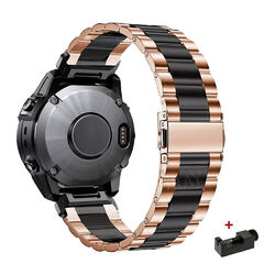 Für Garmin Fenix 8 7 7X 6 6X Pro 5 5X Plus 3HR Tactix Quickfit Edelstahl Armband