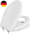Toilettendeckel Mit Absenkautomatik, WC Sitz Aus Duroplast, Klodeckel Mit Antiba