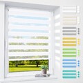 Doppelrollo Klemmfix ohne Bohren Duo Rollo Kettenzug Seitenzugrollo Fensterrollo