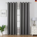 CUCRAF Verdunklungsvorhänge Thermovorhang Kälteschutz 2er Set H225 x B140 cm G