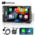 Single 1 DIN 7" Autoradio Apple CarPlay Android Auto FM BT USB TouchScreen + Kam