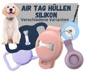 Für Apple AirTag Hülle  ✅ Silikon Case GPS Anhänger Dog Hund Haustier Halsband