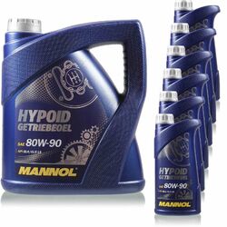 10 Liter Original MANNOL Hypoid Öl Getriebeöl 80W-90 API GL 4/GL 5 LS 11191947