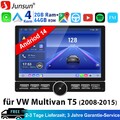 10.6" Android 14 Carplay Autoradio GPS Navi WIFI Für VW T5 Multivan Transporter