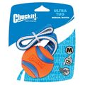 Chuckit Ultra Tug Medium 6 cm Apportierspielzeug Ball Hundeball mit Wurfschlaufe
