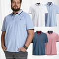 Herren JACK & JONES Polo Shirt JJEPAULOS Hemd Kurzarm +Fit Pique Cotton Big