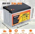 12V 200AH Mini LiFePO4 Lithium Batterie 200A BMS 2560Wh Energie Wohnmobil Solar