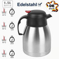 Thermoskanne 1,5 L Isolierkanne Thermosflasche Edelstahl Kaffeekanne Teekanne DE