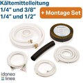 Kältemittelleitung Montage Satz Set 1.4  3/8 und 1.4  1/2  Zoll Kupferrohr