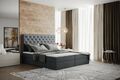 Boxspringbett CHESTER 90/140/160/180/200x200cm mit Bettkasten und Einzelmatratze