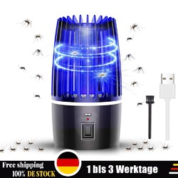 Elektrischer LED Fliegenfalle Catcher DE Insektenvernichter Mückenvernichter USB