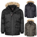 Geographical Norway Herren Jacke Winter Jacke Parka Kapuze Mantel H-330 S-3XL