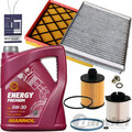 FILTER-SET INSPEKTIONSPAKET+5L 5W30 MANNOL ÖL passend für 2.0 CDTI OPEL INSIGNIA