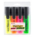 4x Edding Textmarker Textliner 345 Highlighter Leuchtmarker nachfüllbar sortiert