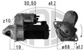 ERA Anlasser Starter 220691A für OPEL ASTRA A04 Caravan GTC CORSA S07 X01 MERIVA
