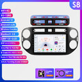 8+128G Android13 Carplay Autoradio Nav DSP BT RDS 4G LTE für VW Tiguan 2006-2016