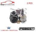 GELENK ANTRIEBSWELLE PAAR WHEEL SIDE VORNE FEBEST 1910-R58 2PCS V NEU