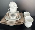Seltmann Weiden Rondo Liane weiß Kaffeeservice 18-teilig Geschirr Set Neu