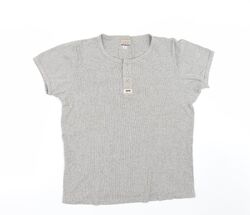 Brandon Herren grau Polyester T-Shirt Größe XL runder Ausschnitt