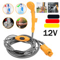 12V Camping Dusche Brause+Tauchpumpe Auto Gartendusche Wohnmobil Outdoor Shower